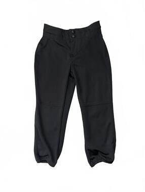 Champro Girls Softball Pants Black Low-Rise Fastpitch Knicker Style Size M